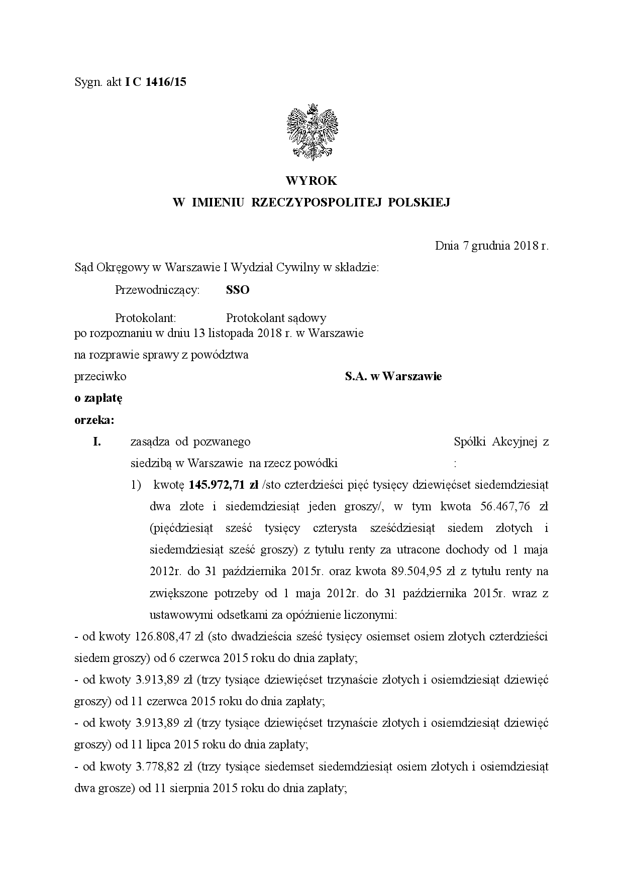 Renta Odszkodowawcza